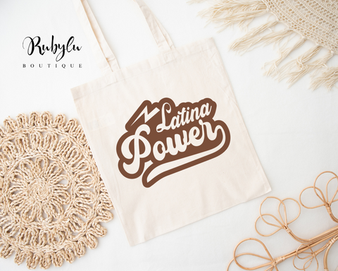 Latina power tote bag