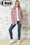 Linda Pink Flannel - Plus