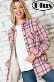 Linda Pink Flannel - Plus