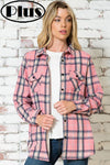 Linda Pink Flannel - Plus