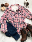 Linda Pink Flannel - Plus