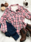 Linda Pink Flannel - Plus